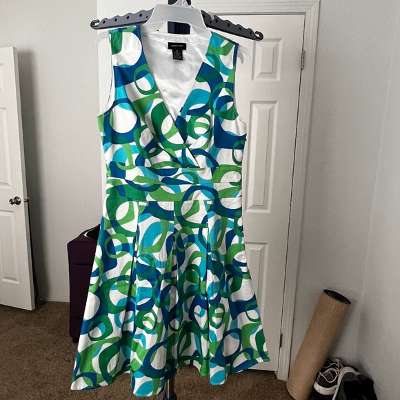 Spense Mid Length Multi Color Dress Size 10 - Picture 1 of 11